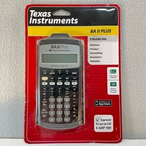 Texas Instruments BA II Plus Financial Calculator NEW! Sealed Condition